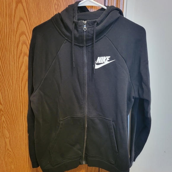 Nike Tops - Nike zip up hooded sweatshirt L